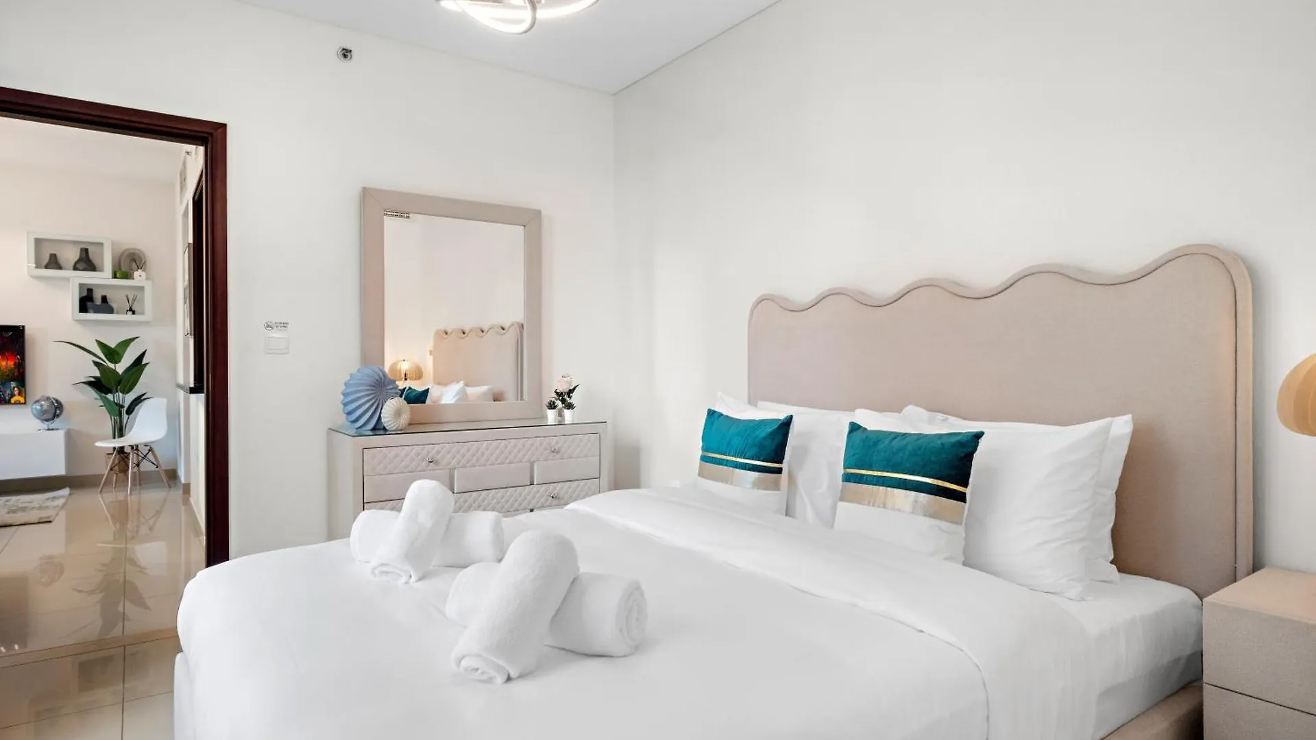 شقة Elegant 1Br With Stunning Views At 29 Boulevard دبي